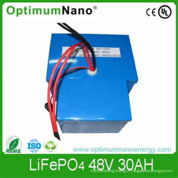 Batterie de LiFePO4 48V 30ah, batterie au lithium pour le chariot de golf